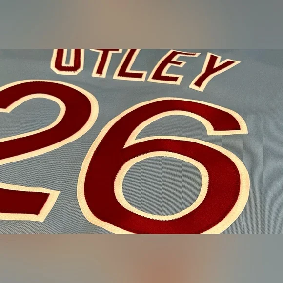 Majestic Authentic Philadelphia Phillies Chase Utley Cooperstown Jersey Mens XXL - Picture 7 of 7